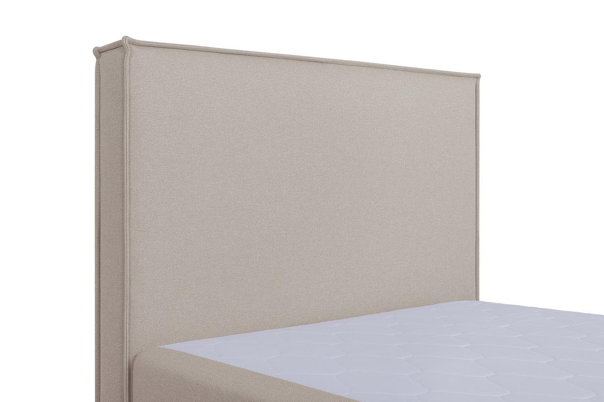 Boxspringbett Naxos 100x200 Soul 2 Beige - Beige/Schwarz, MODERN, Holzwerkstoff/Textil (100/200cm)