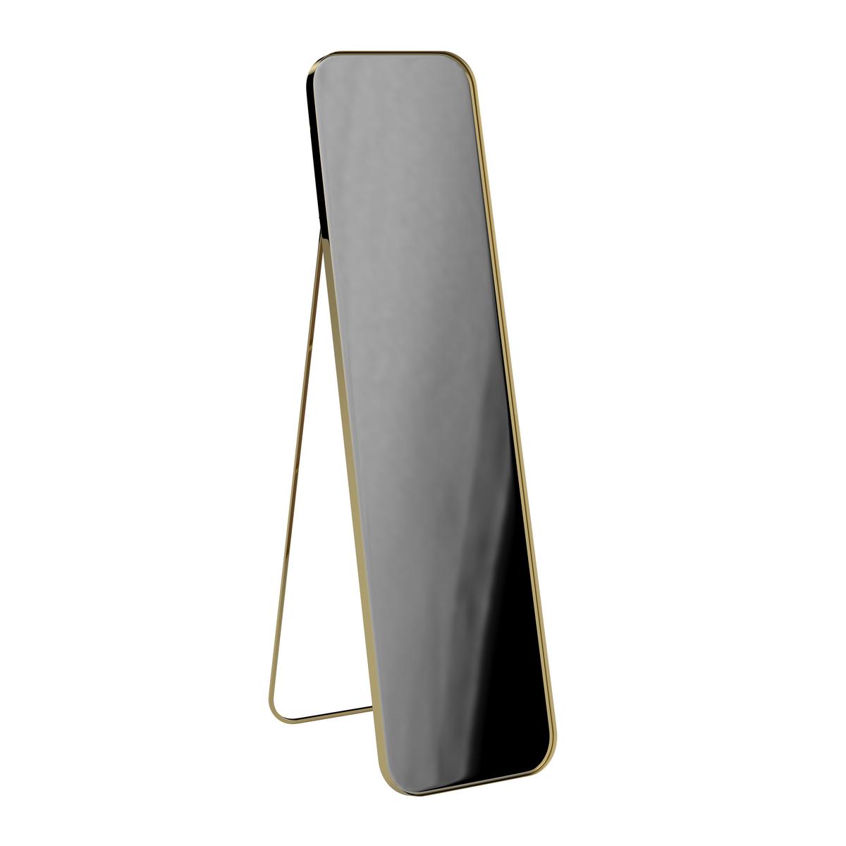 Zrcadlo LIV zlatý kov - barvy zlata, Moderní, kov/sklo (41/154/68,5cm) - Bessagi Home