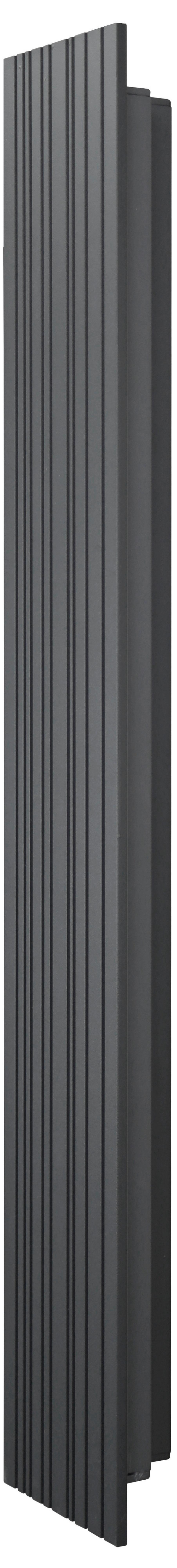 AUSSENWANDLEUCHTE 2528000411696 RIGEL - Schwarz, Design, Metall (100/9,5/3,7cm)