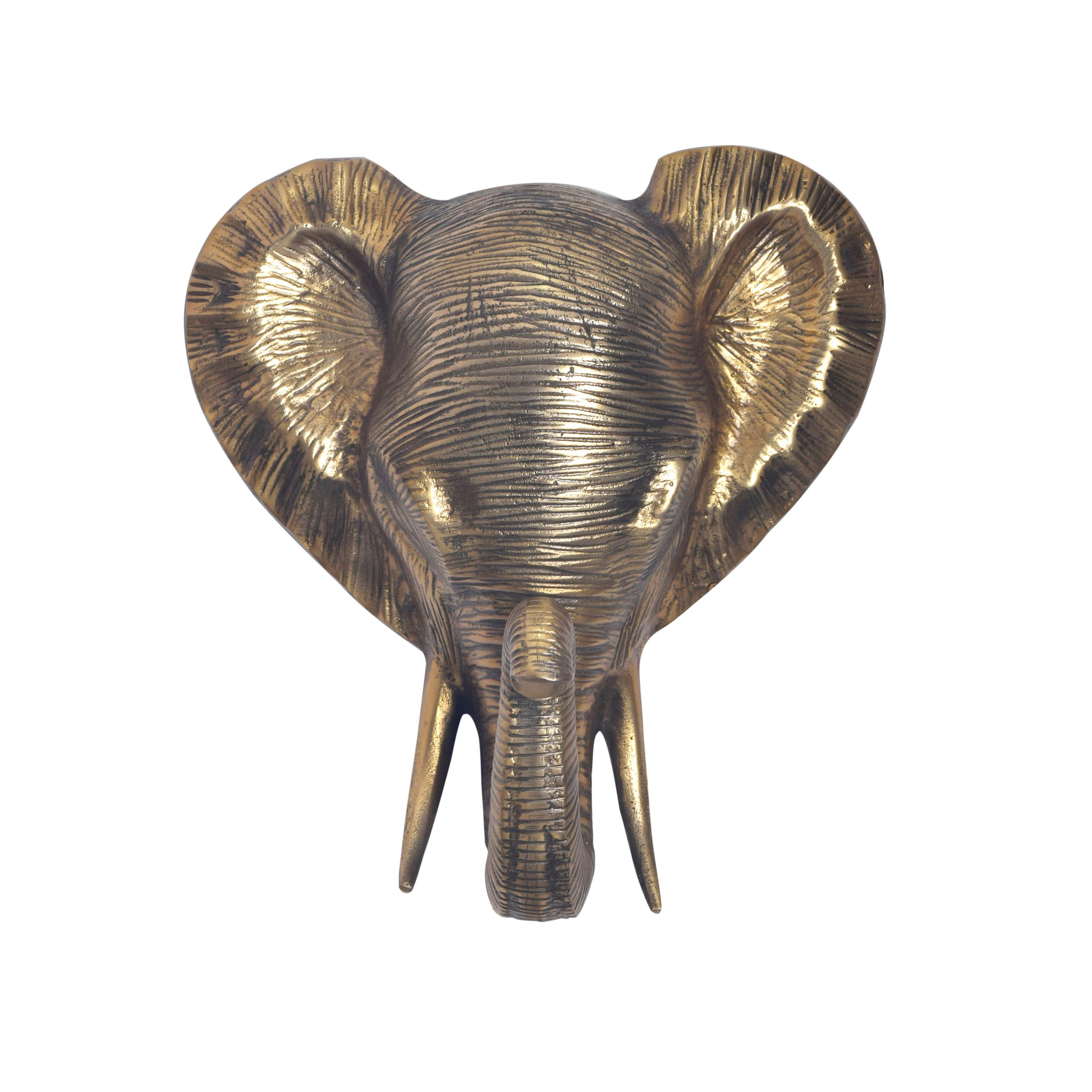 Nástenná dekorácia GANESH - zlatá, Design, kov (33/41/20cm) - Livetastic