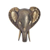 Nástenná dekorácia GANESH - zlatá, Design, kov (33/41/20cm) - Livetastic