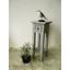 Beistelltisch Mahagoni Grau lackiert - Grau, MODERN, Holz (25/67/25cm) Beistelltisch Mahagoni Grau lackiert - Grau, MODERN, Holz (25/67/25cm)