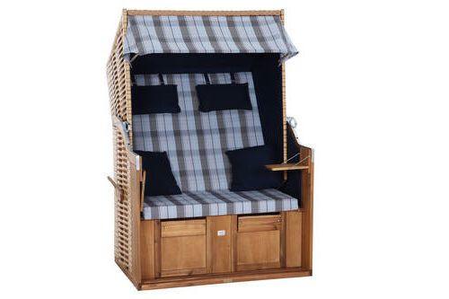 Strandkorb Ostsee L88696 2-Sitzer, Blau - Blau, KONVENTIONELL, Holz/Kunststoff (120/80/165cm) - Siena Garden