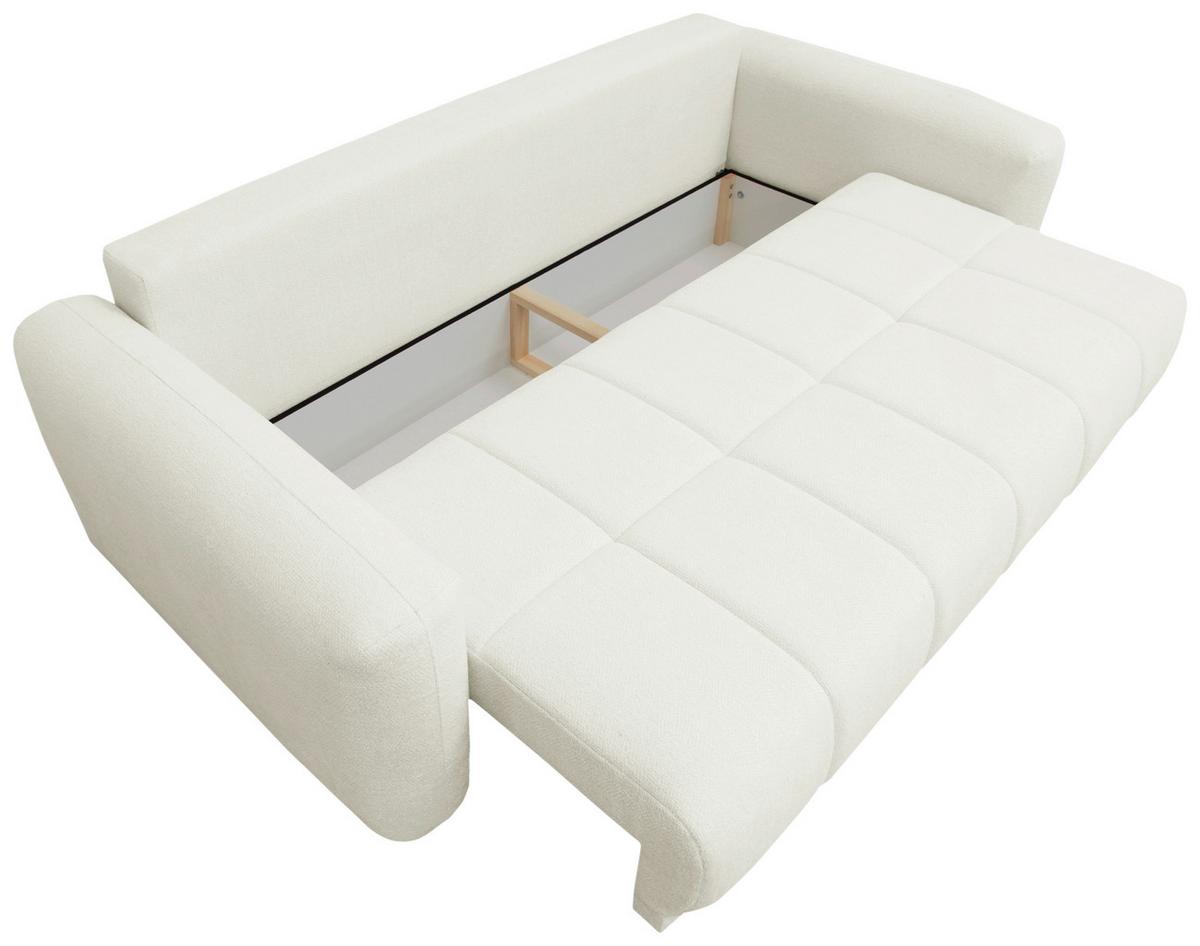 Schlafsofa Supra, Weiß B: 245 Cm - Schwarz/Weiß, Design, Holz/Textil (245/90/117cm) - MID.YOU