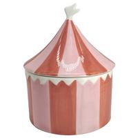 Dekorační dóza JARO -PAZ- - pink/krémová, keramika (11,5/14cm) - Mömax