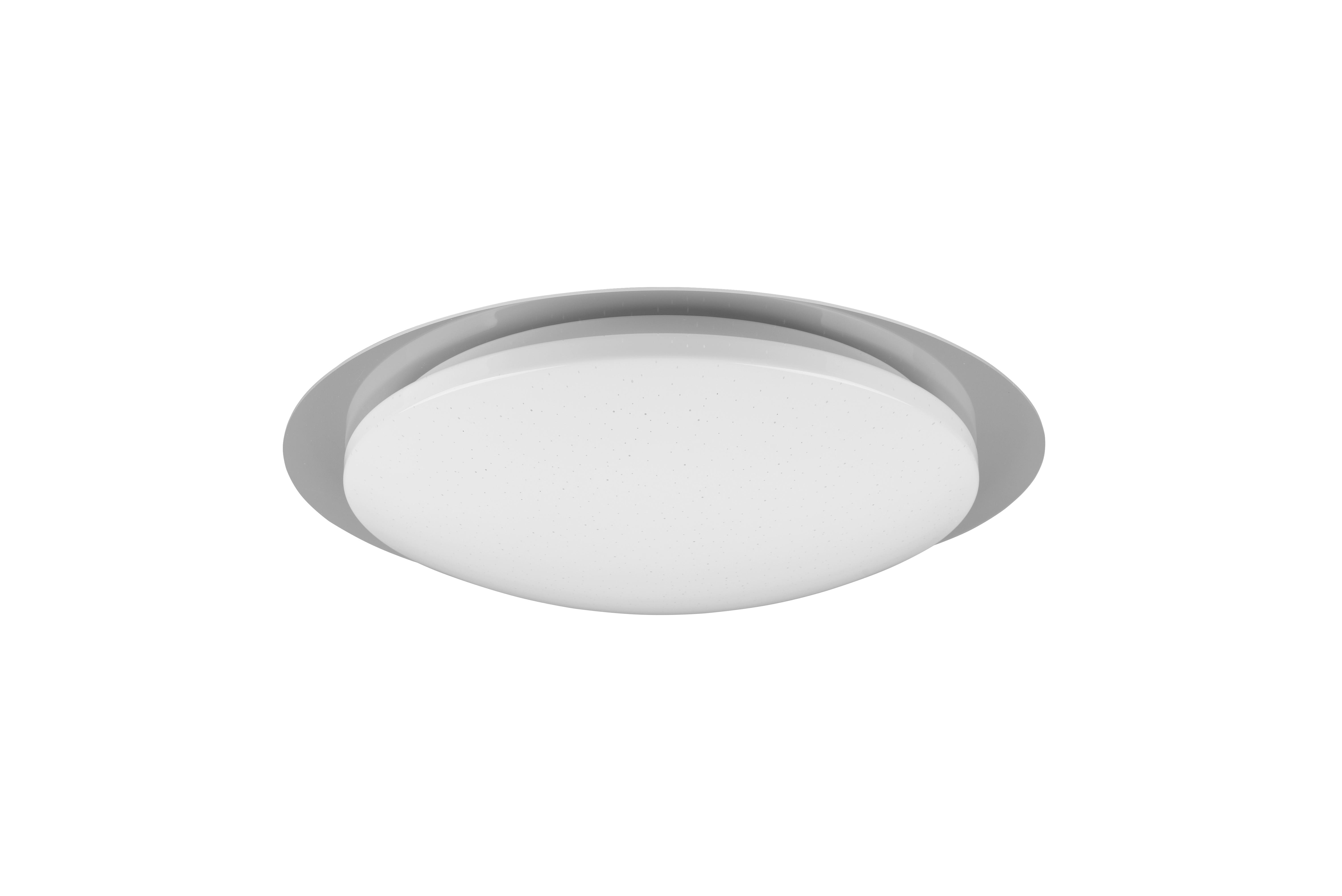 LED-Deckenleuchte Ø 48 cm Mit Farbwechsler und Fernbedienung - Weiß, Basics, Kunststoff (48/10,2cm) - Trio Leuchten