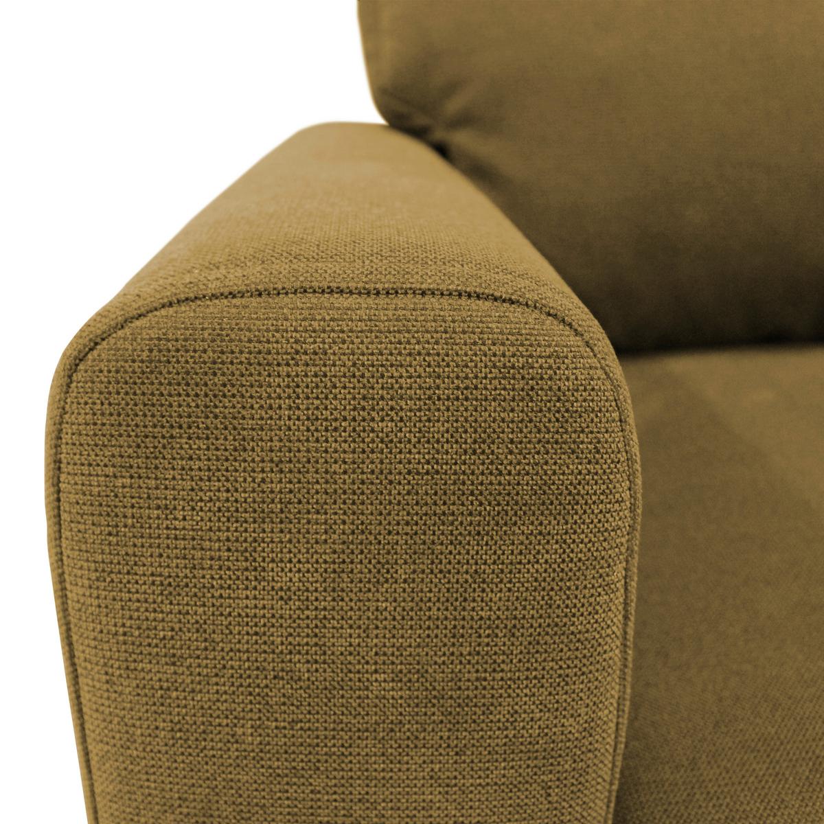 Ecksofa Prince Gelb S: 240x163 Cm - Gelb/Schwarz, Design, Textil (240/163cm) - MID.YOU