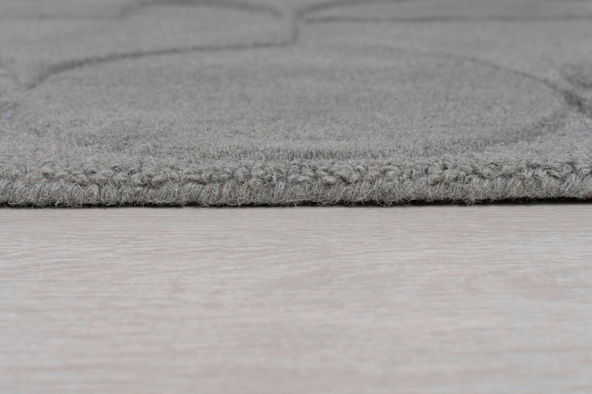 Wollteppich 503119373932 - Grau, Basics, Textil (160/160cm)