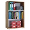 Aktenregal Lona XL Sonoma Eiche Dekor B 70 cm - Schwarz/Sonoma Eiche, Basics, Holzwerkstoff (70/105/37cm) - MID.YOU