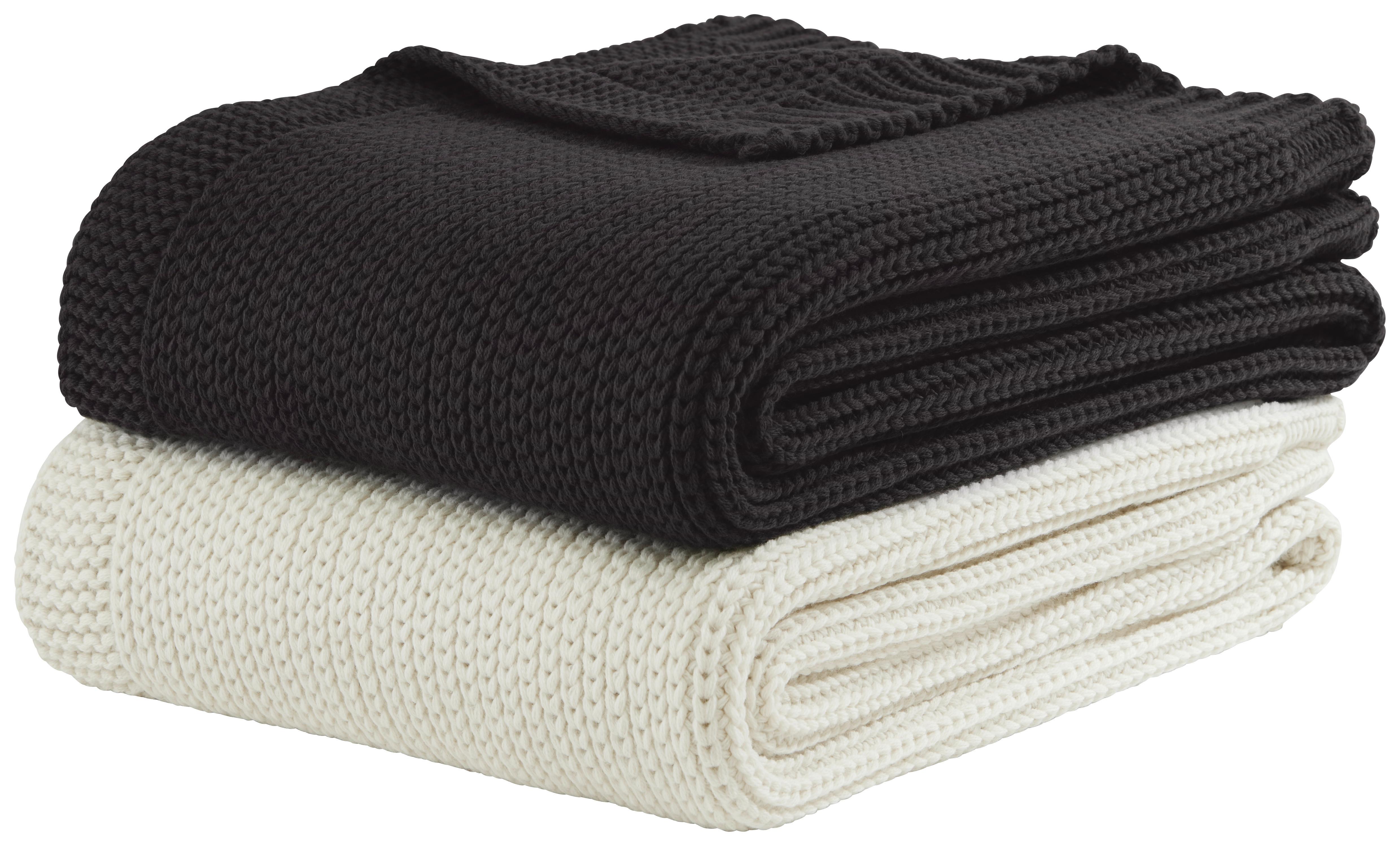 Měkká Deka Luca, 130/170cm - černá, Moderní, textil (130/170cm) - Premium Living