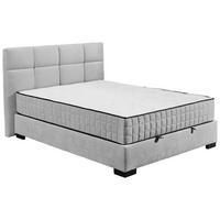 Boxbett Nagol A - Hellgrau/Schwarz, MODERN, Holzwerkstoff/Textil (120/200cm) - MID.YOU