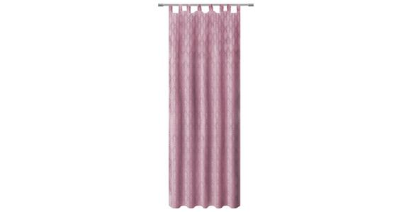 Vorhang mit Schlaufen und Band Naomi 140x255 cm Rosa - Rosa, MODERN, Textil (140/255cm) - Luca Bessoni