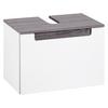 Waschbeckenunterschrank Siena B. 60 cm Silbereiche/Weiß - Weiß/Silbereichenfarben, MODERN, Holzwerkstoff (60/40/35cm) - Held