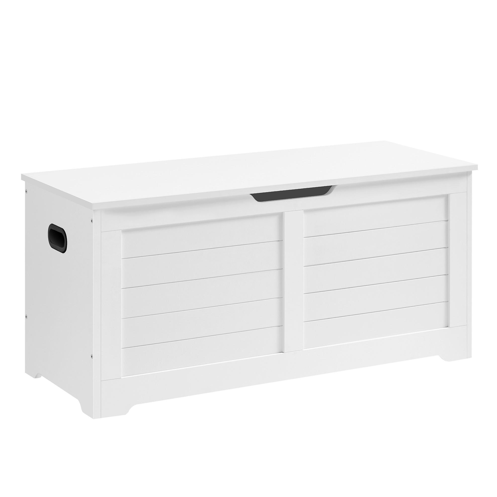 Truhla bílá - bílá, Trend, kompozitní dřevo (100/46/40cm) - Boxxx