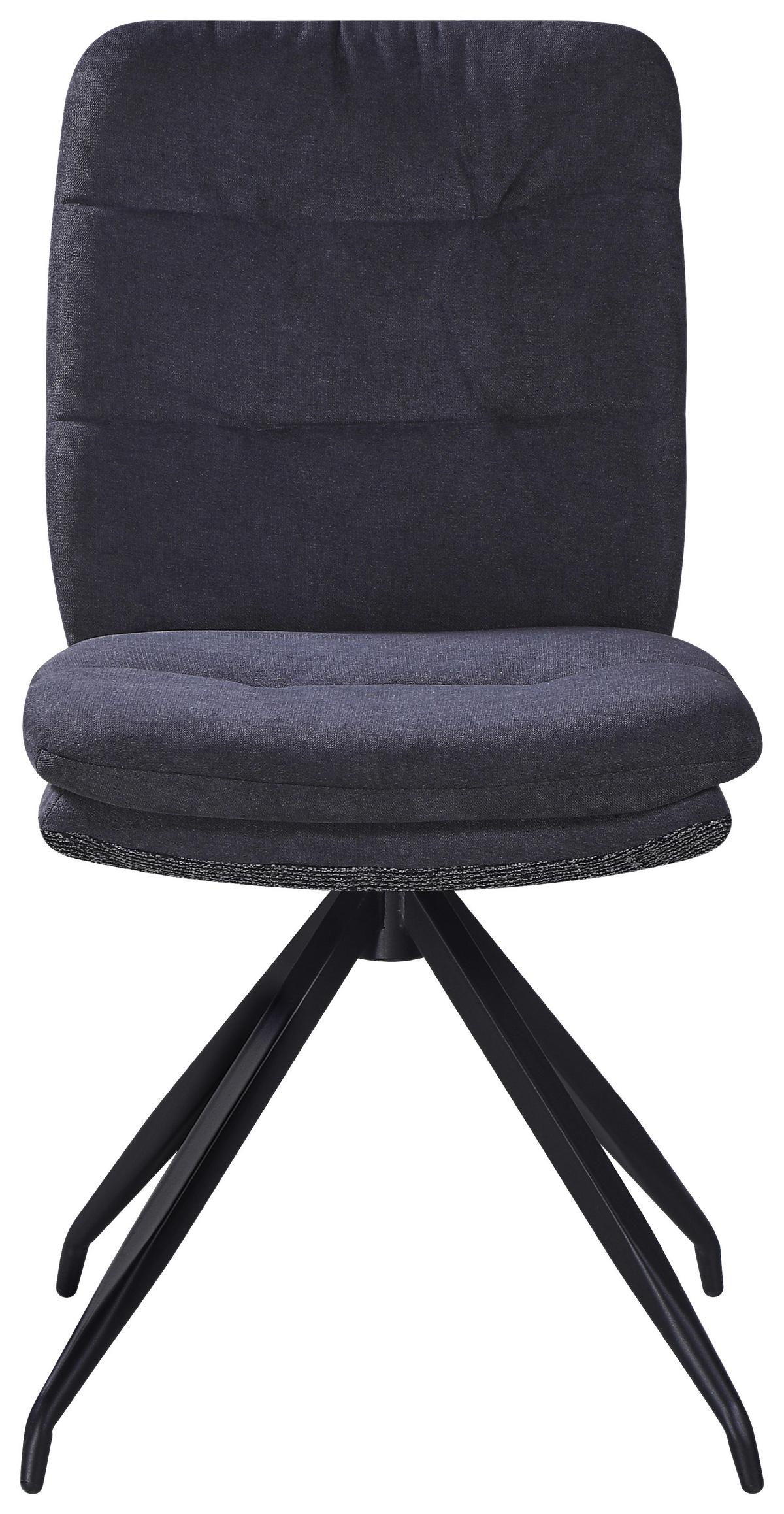 ŽIDLE NOVA - šedá/černá, Moderní, kov/textil (48/89/67cm) - Premium Living