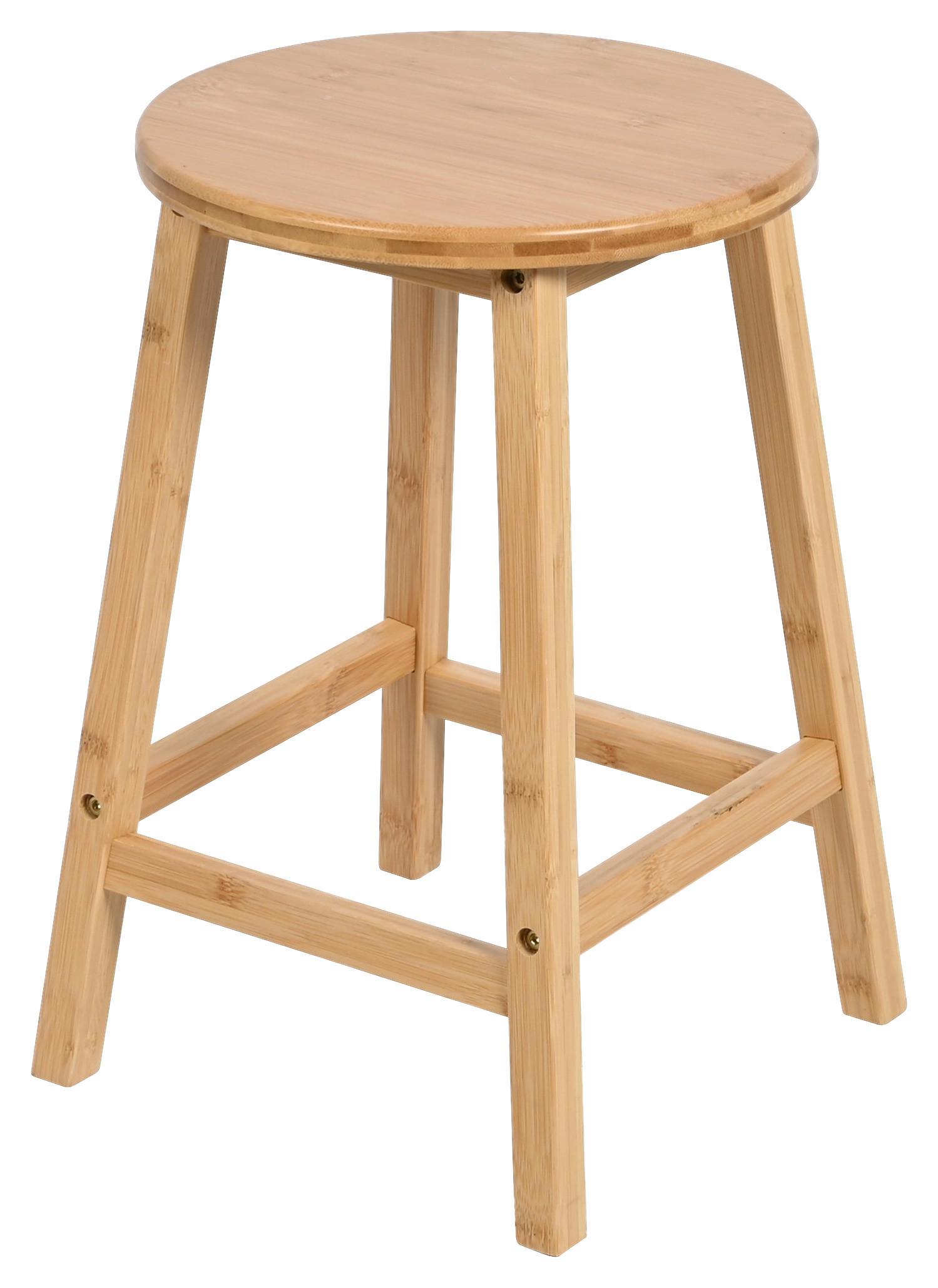 Hocker Bali - Naturfarben, MODERN, Holz (30/45/30cm)