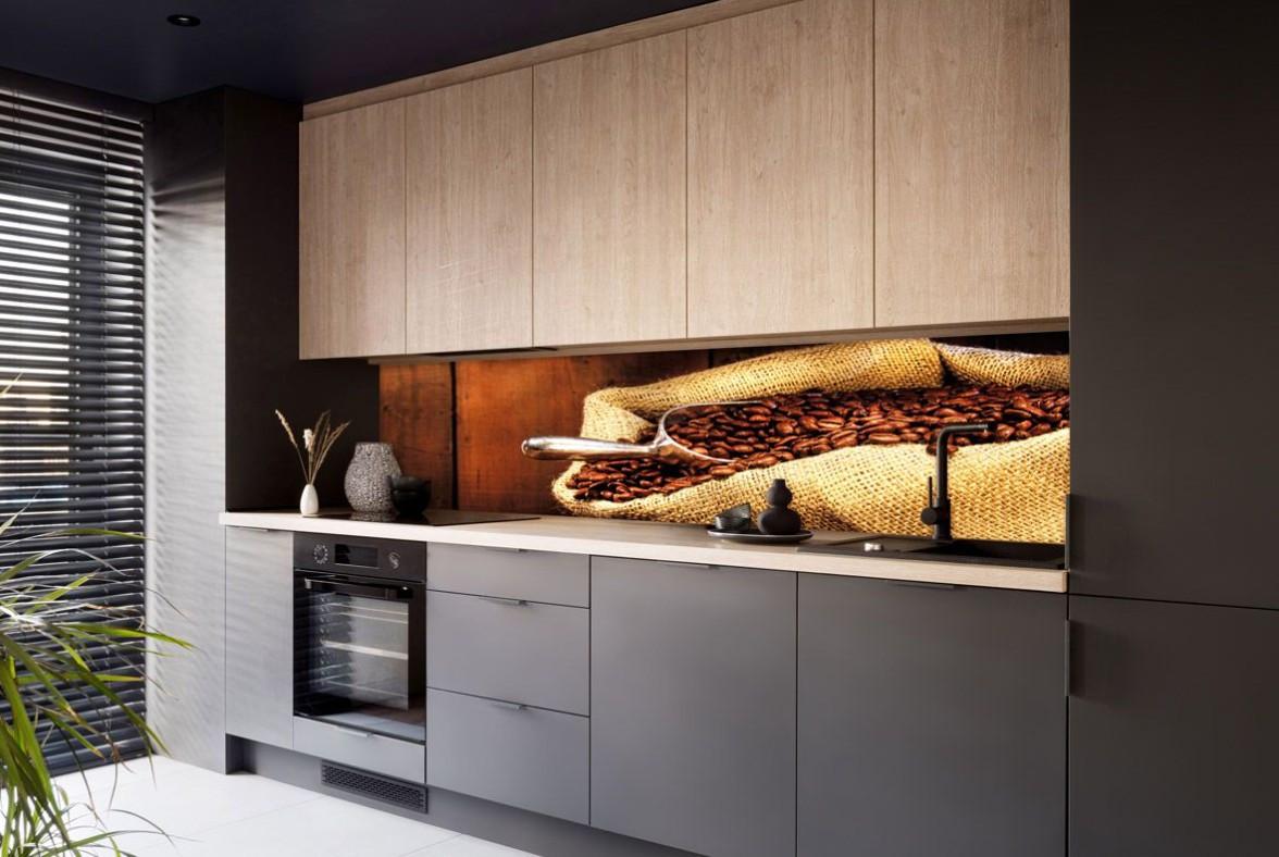 Nischenverkleidung M024sg - Beigebraun/Braun, MODERN, Kunststoff (220/56/0,6cm) - Fani