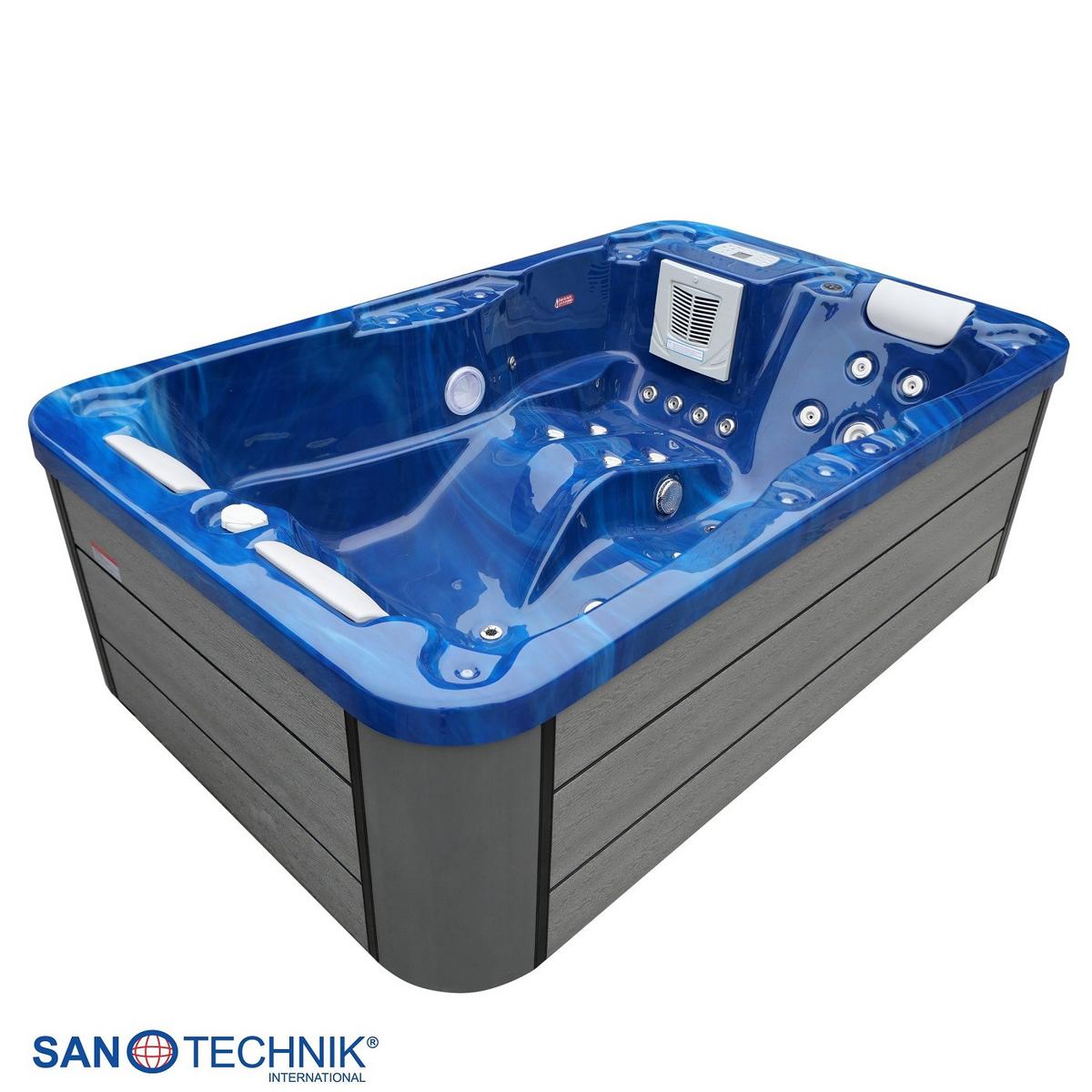Whirlpool Kunststoff XXL1909 130x205x70 cm - Blau, Basics, Kunststoff (130/70/205cm)