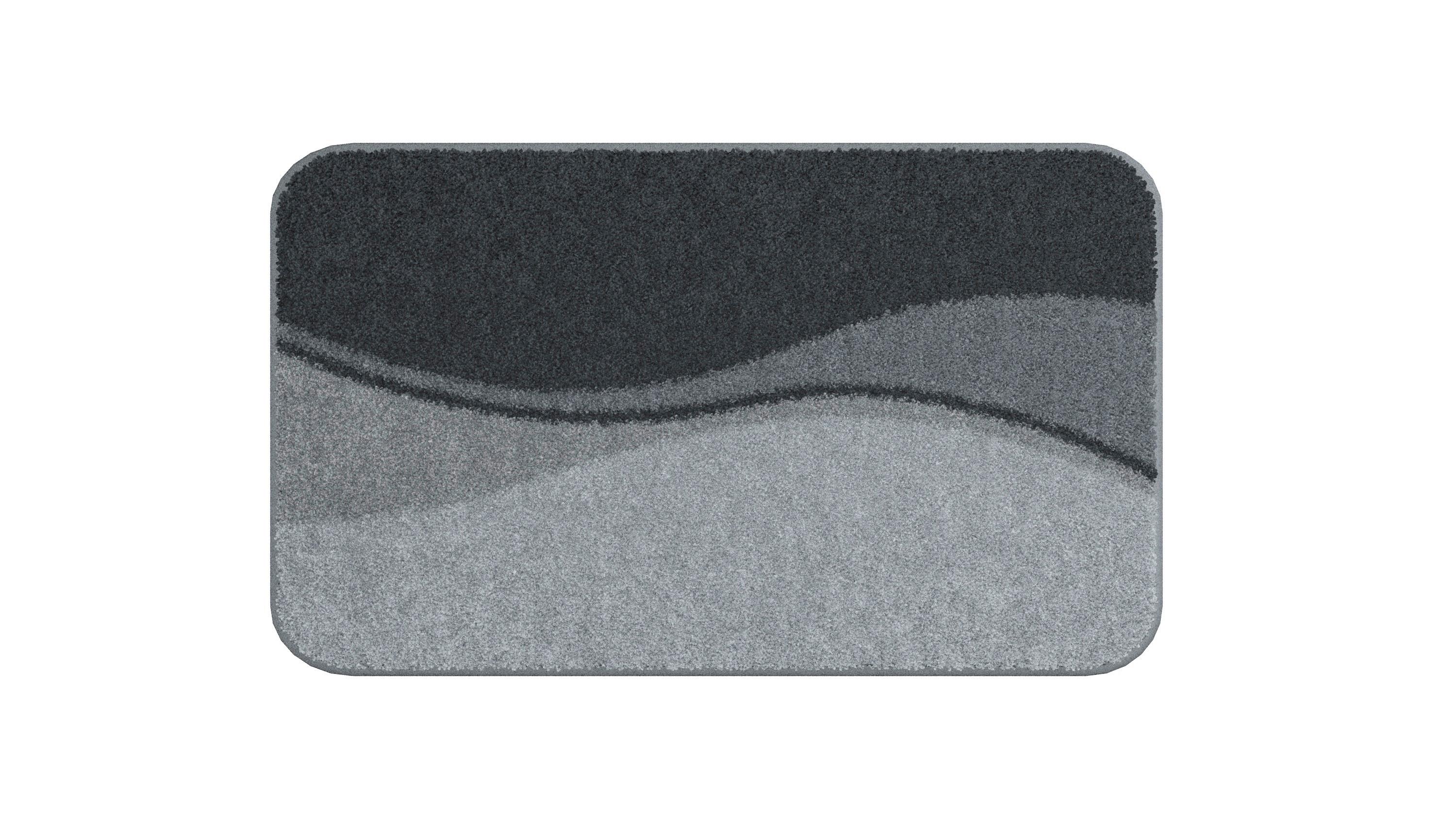 Badematte Flash - Anthrazit, Basics, Textil (50/80cm) - Grund