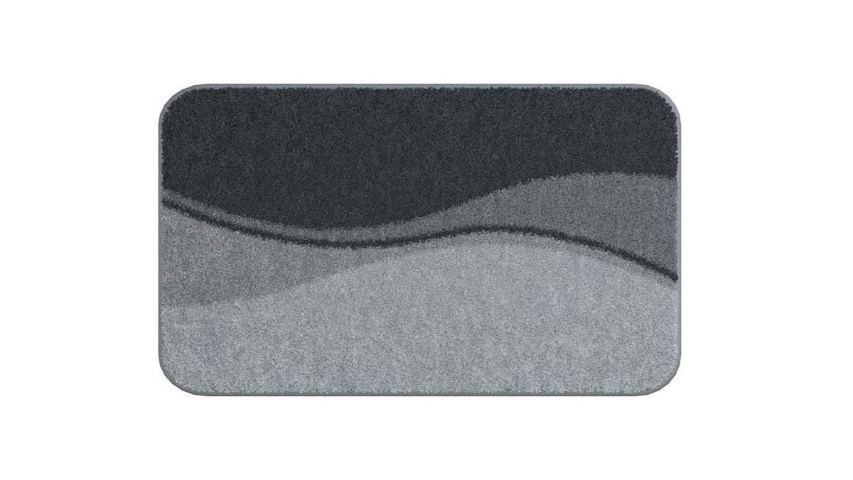 Badematte Flash - Anthrazit, Basics, Textil (50/80cm) - Grund