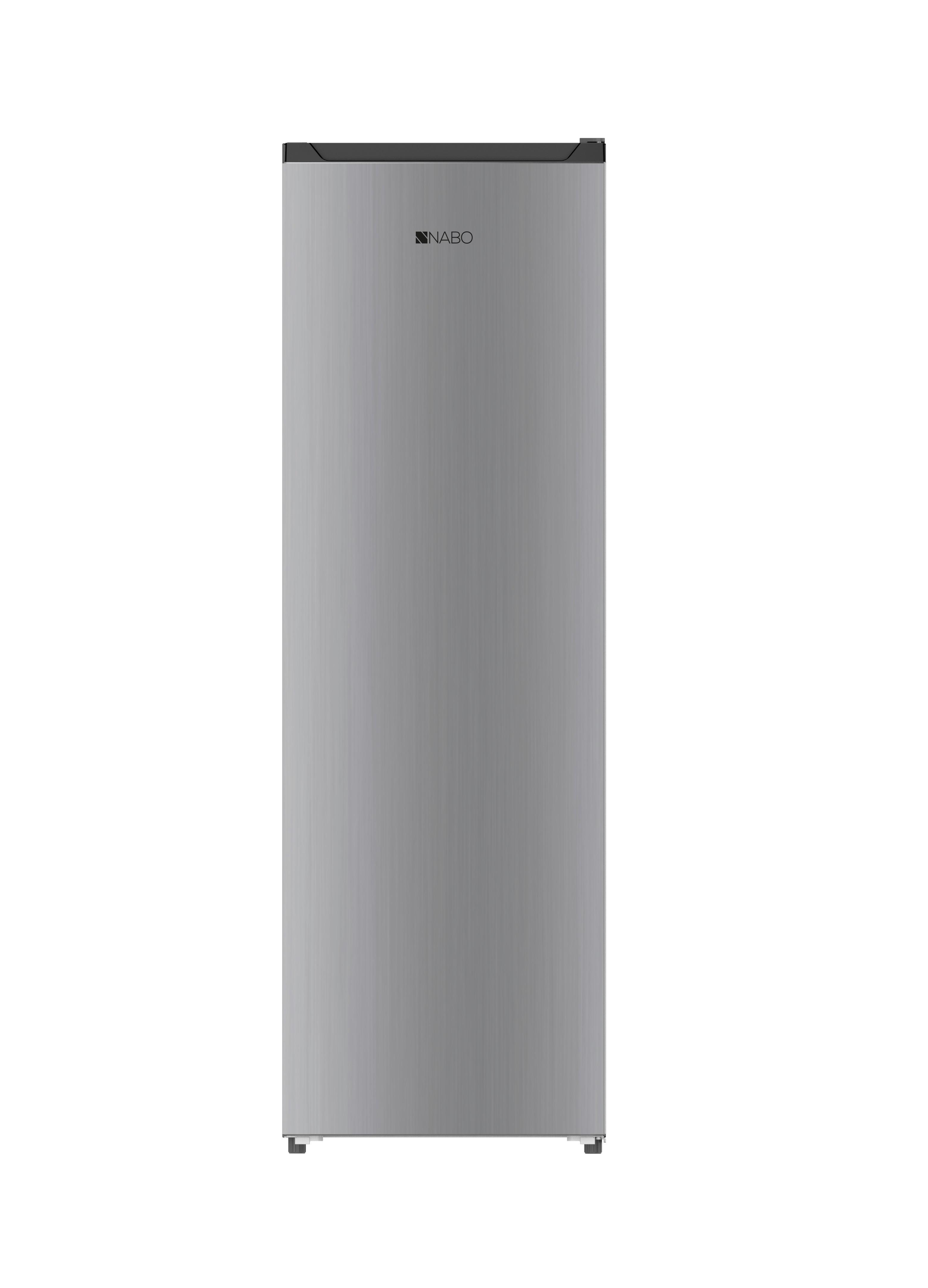 Gefrierschrank Nabo Silberf. 54x168 Cm 204 L Freistehend - Silberfarben, Basics, Glas/Kunststoff (54/168/59cm) - Nabo