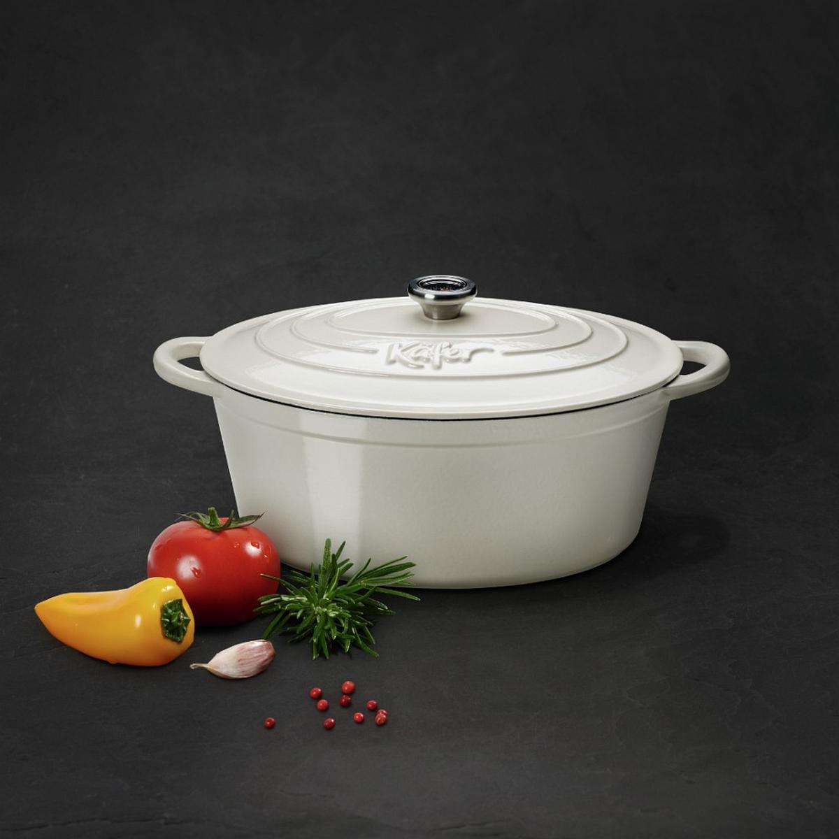 Pecsenyesütő 4307-Ka - krémszínű, Basics, fém (6,7l) - Käfer