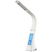 Led-schreibtischlampe Uschi Dimmbar Weiß, Led-Anzeige - Weiß, MODERN, Kunststoff (50cm) - Luca Bessoni