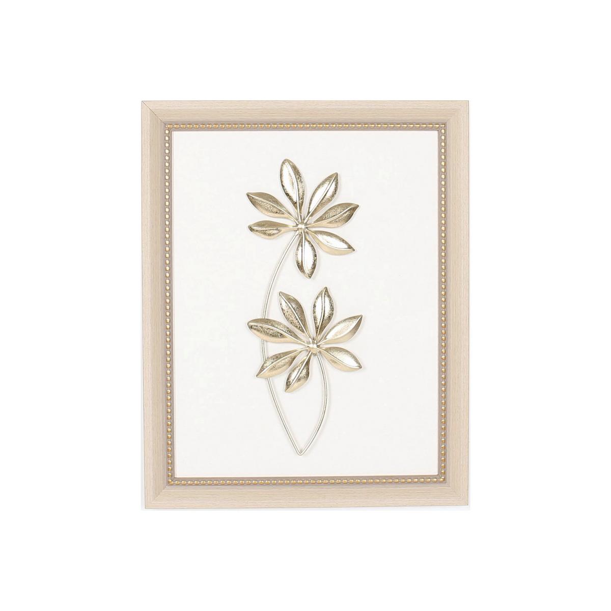 Wanddeko Clara - Goldfarben/Naturfarben, KONVENTIONELL, Holzwerkstoff/Kunststoff (40/2,5/50cm) - James Wood