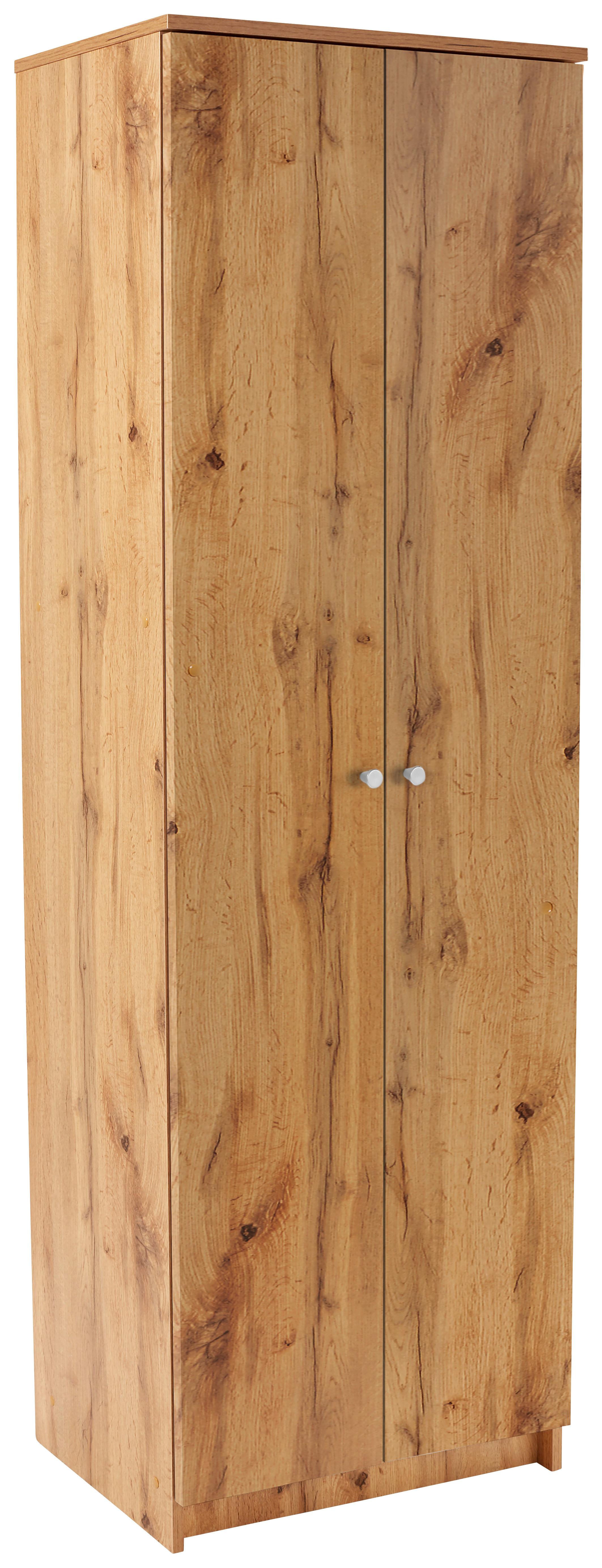 Schuhschrank Weiß/Eiche Dekor B: 62,4 cm
