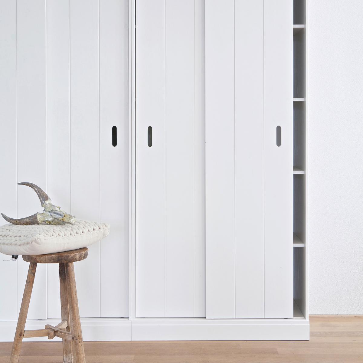 SCHRANK Row Weiß B: 85cm - Weiß, Basics, Holz (85/195/44cm) - MID.YOU
