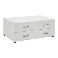 Zásuvkový box JOE - bílá, Konvenční, kompozitní dřevo (81/33/51cm) - Based