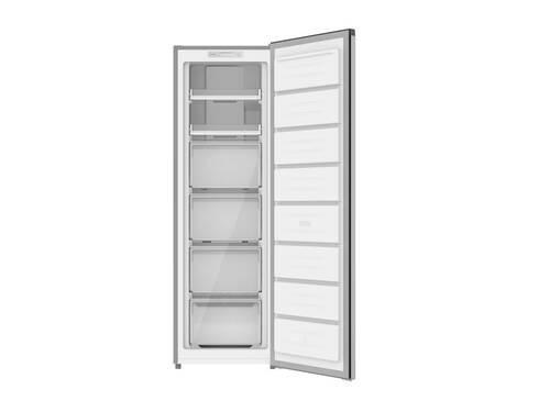 Gefrierschrank Nabo Silberfarben 54x168 Cm 204 L Freistehend - Silberfarben, Basics, Glas/Kunststoff (54/168/59cm) - Nabo