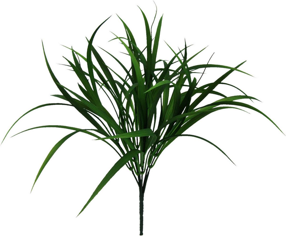 Kunstpflanze Grasbündel Grün L: 44 Cm, Darla - Braun/Grün, Natur, Kunststoff (44cm)