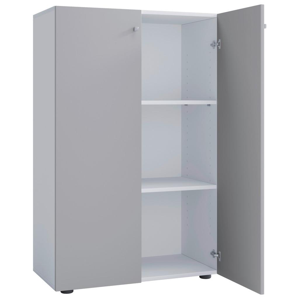 Schuhschrank Lona Grau Weiß