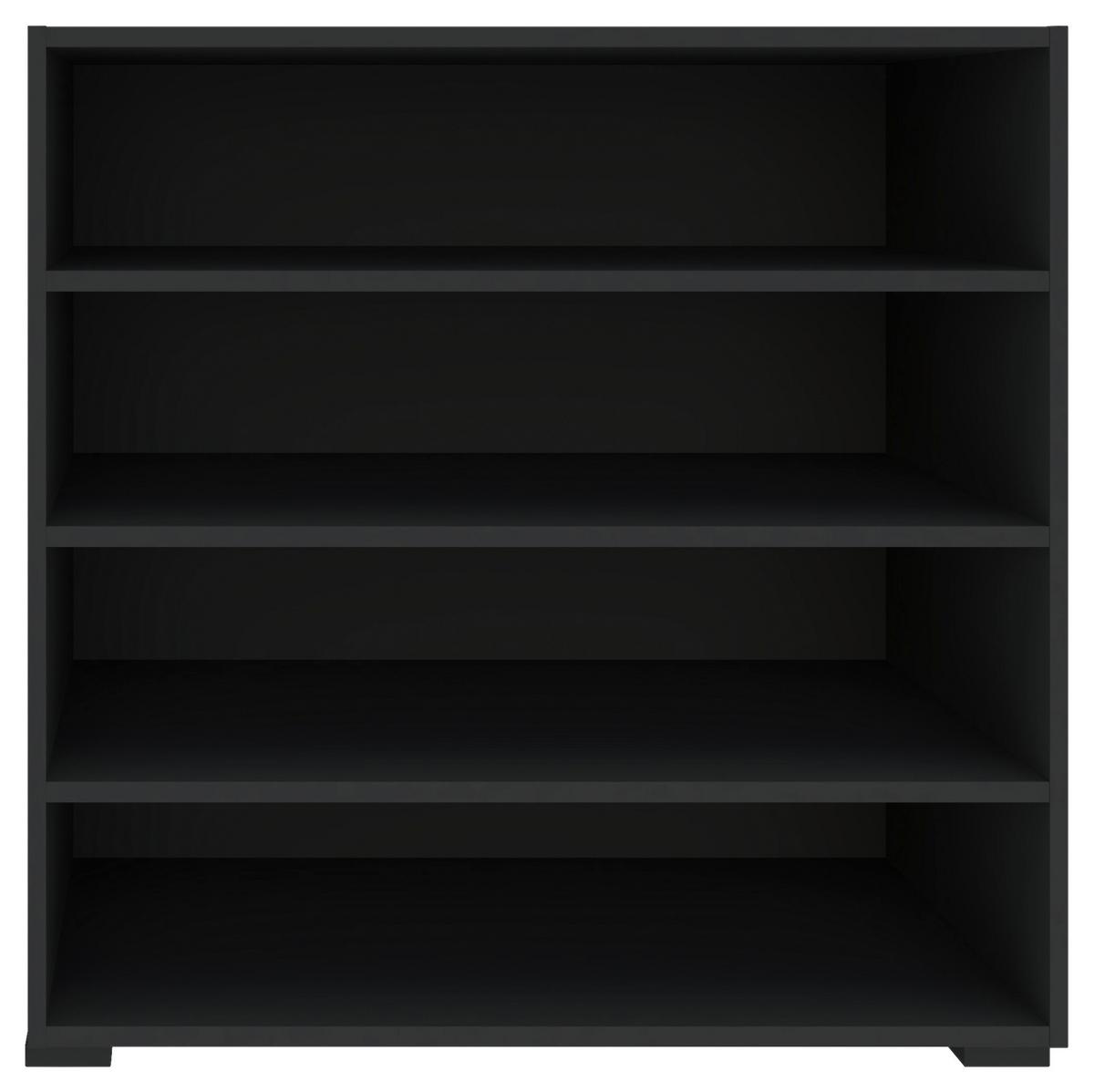 Regal Unit -elements Maxi B: 91,2 Cm Anthrazit - Anthrazit/Schwarz, MODERN, Holzwerkstoff (91,2/89,6/40cm) - Ondega