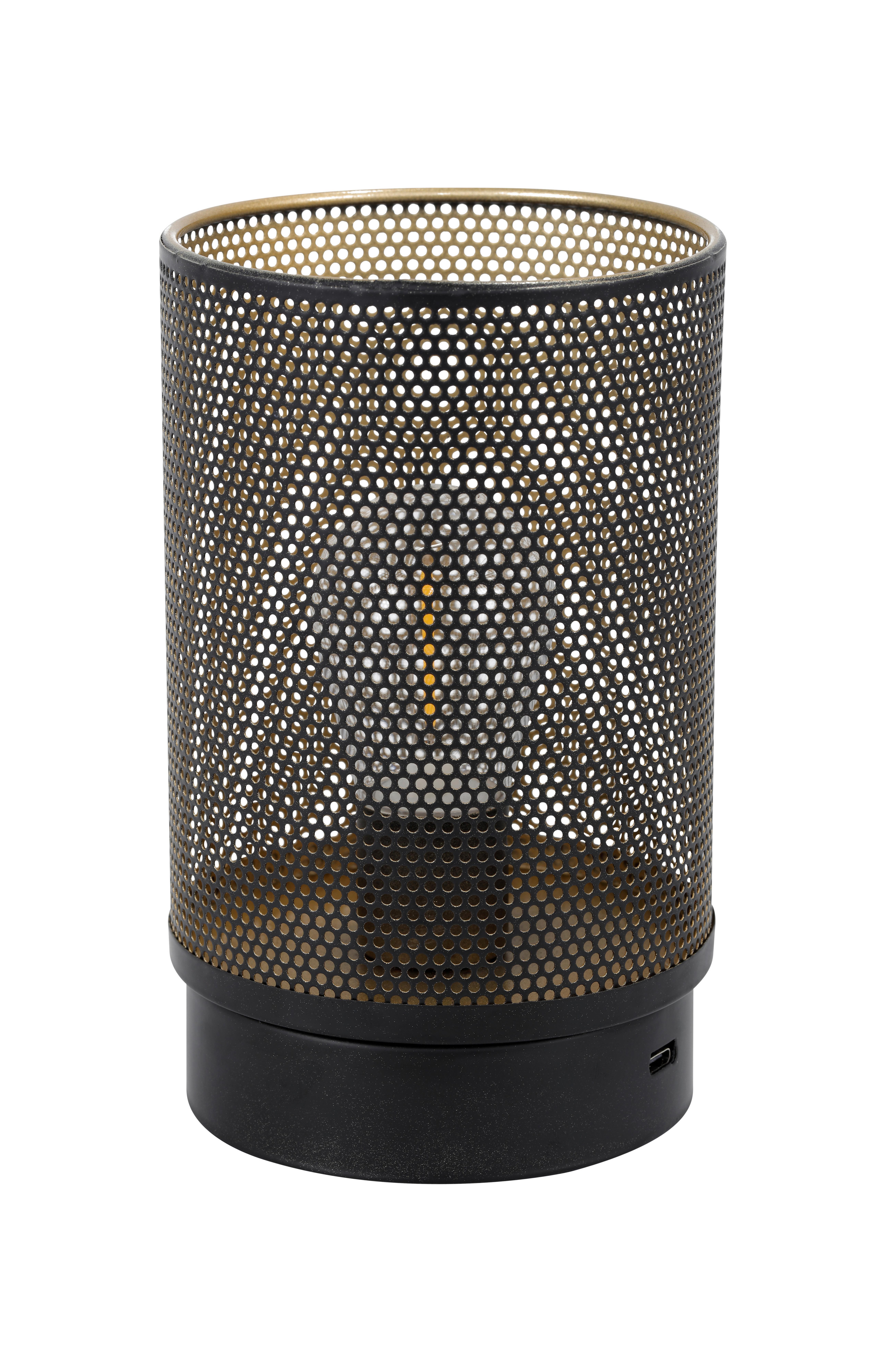 STOLNÁ LED LAMPA VOM - čierna, Modern, kov/plast (10/16cm) - Modern Living