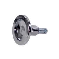 BÜROSTUHLGLEITER Stand Silberfarben B: 6,5cm - Silberfarben, MODERN, Metall (6,5/6/6,5cm) - MID.YOU