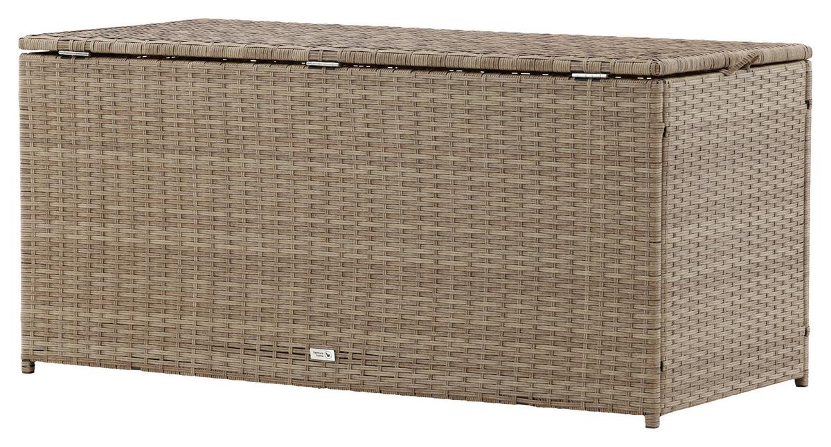 Kissenbox London - Hellbraun, KONVENTIONELL, Kunststoff (130/60/60cm) - Gardenson