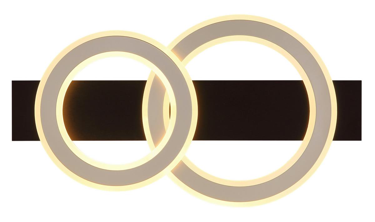 Led Mennyezeti Lámpa 48034a-40 Jayden - sötétbarna/Pezsgő, Design, műanyag/faalapú anyag (63/35/7cm) - Globo