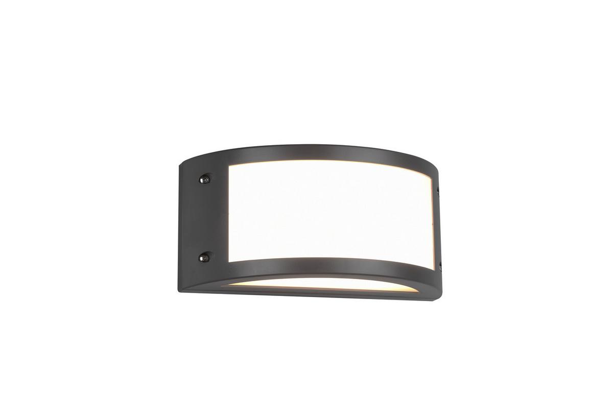 AUßENWANDLEUCHTE In- und outdoor, LED, 3000K - Anthrazit/Weiß, Design, Glas/Kunststoff (11,5/24,8/11,8cm)