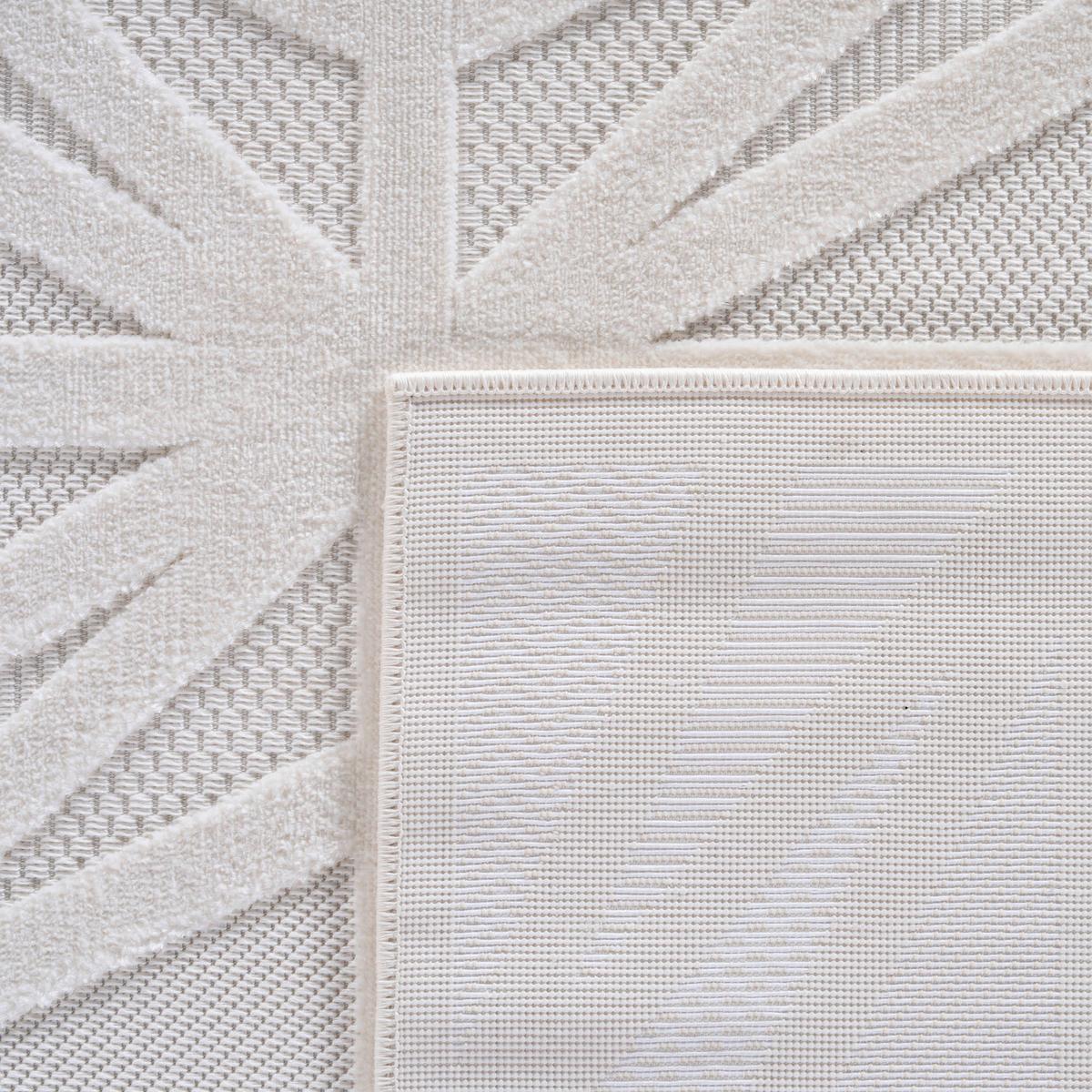 Flachwebteppich, Creme Doha - Creme, Design, Textil (80/150cm)
