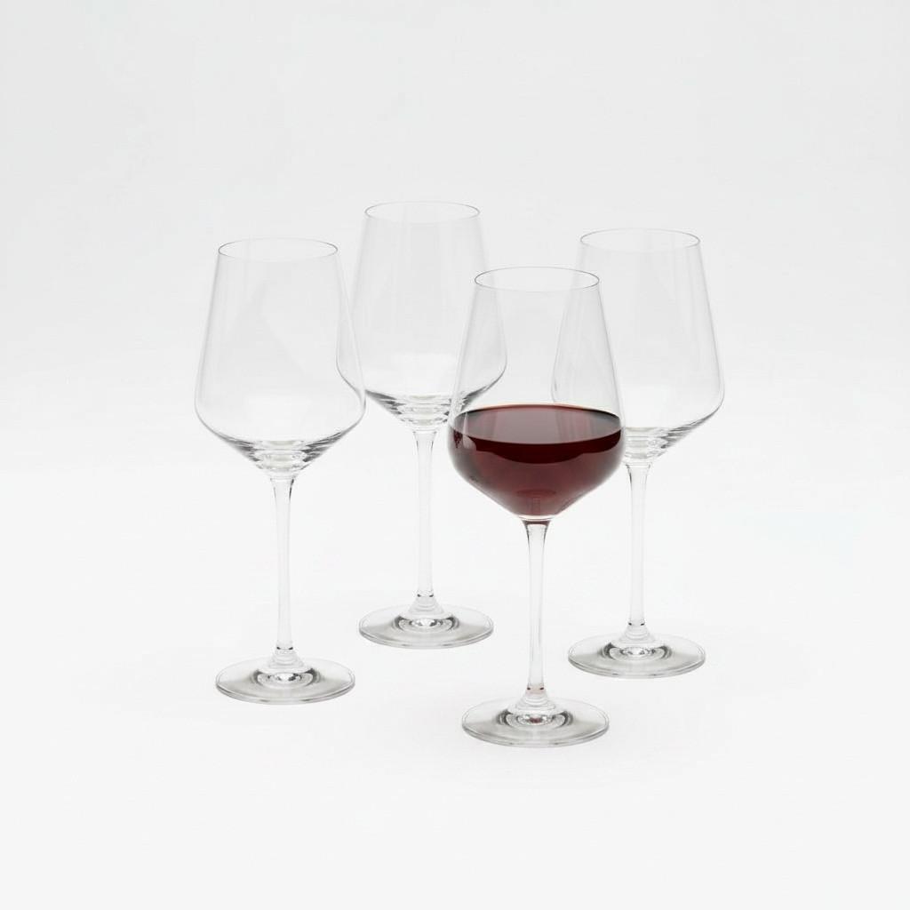 GLÄSERSET 9,5x24 cm, 450 ml - Klar, Basics, Glas (9,5/24cm) - Van Well