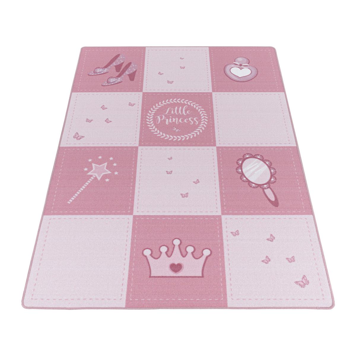 Kinderteppich Prinzessin Pink Play 80x120 cm - Pink, Basics, Textil (80/120cm)