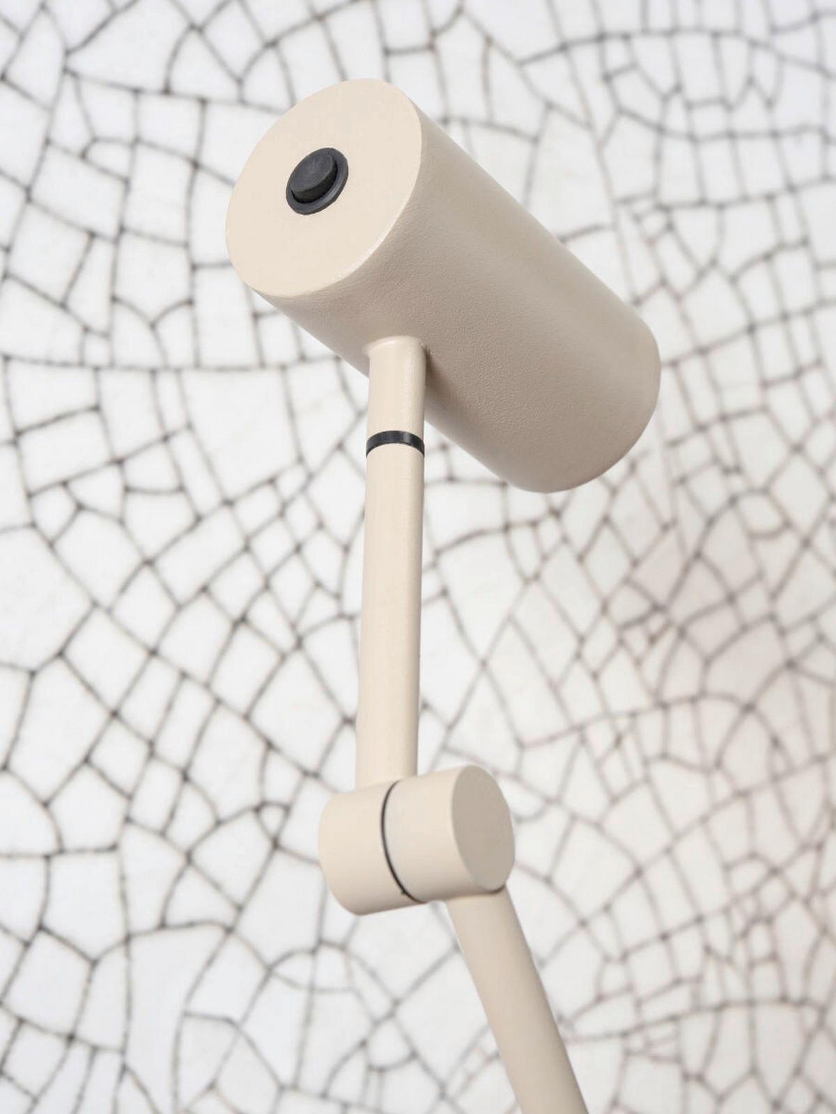 Stehlampe Montreux Sandfarben Mit Flexarm - Sandfarben, Basics, Metall (22/134/0,8cm) - It's about Romi