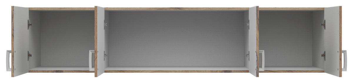 Nadstavec BRANDO 181cm dekor dub Flagstaff - farba duba/strieborná, Konventionell, kompozitné drevo/plast (181/39cm)