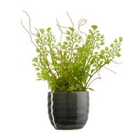 Obal na kvetináč Mood, Ø/V: 6,5/6,5cm - sivá, keramika (6,5/6,5cm) - Modern Living