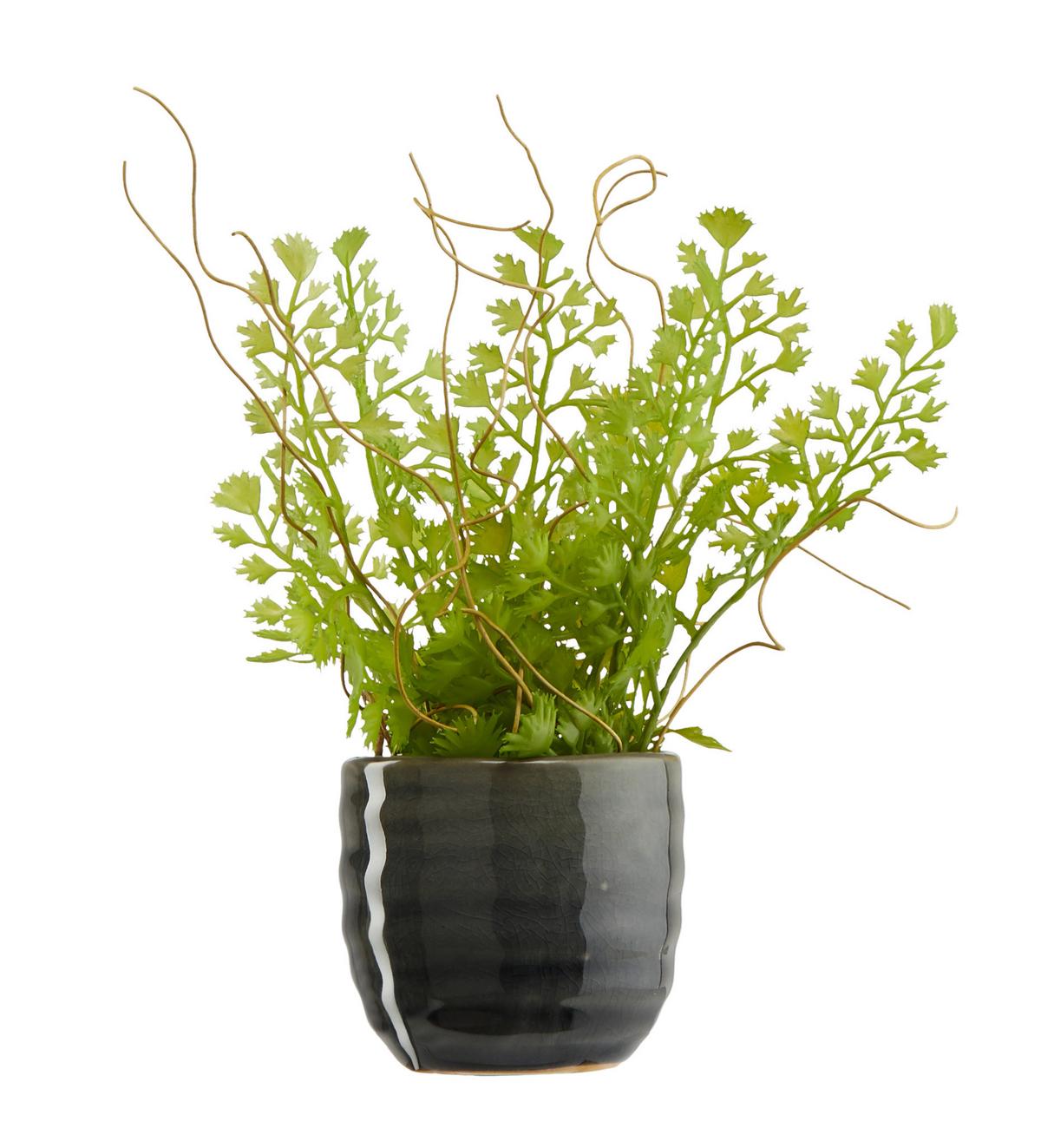 Obal na kvetináč Mood, Ø/V: 6,5/6,5cm - sivá, keramika (6,5/6,5cm) - Modern Living