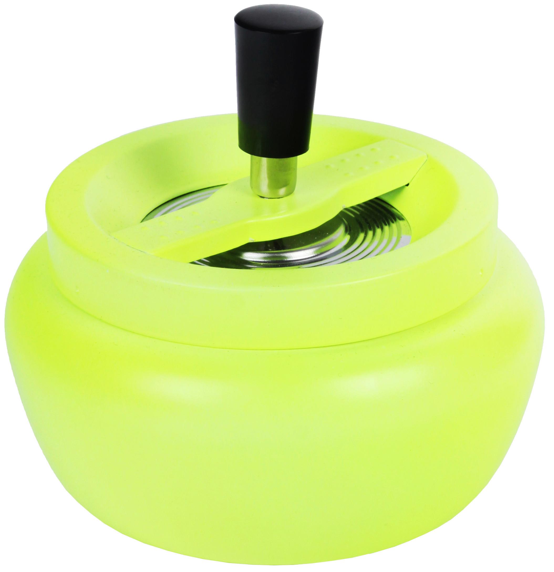 Drehascher Neon Gelb - Gelb, MODERN, Metall (13cm)