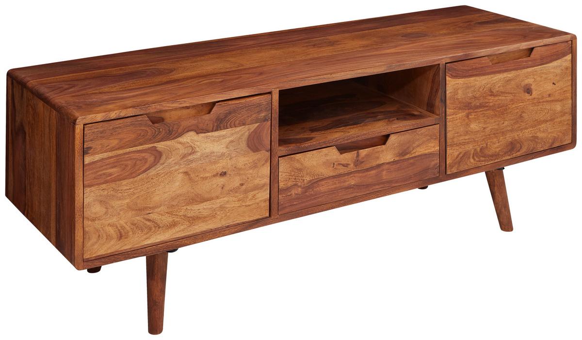 Sideboard Sheesham Sheeshamfarben B: 135 Cm - Sheeshamfarben, Design, Holz (135/51/45cm) - MID.YOU