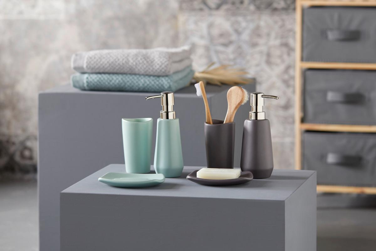 MÝDLENKA MELRINA -EXT- - modrá, Konvenční, keramika (13,5/9,7/1,9cm) - Modern Living